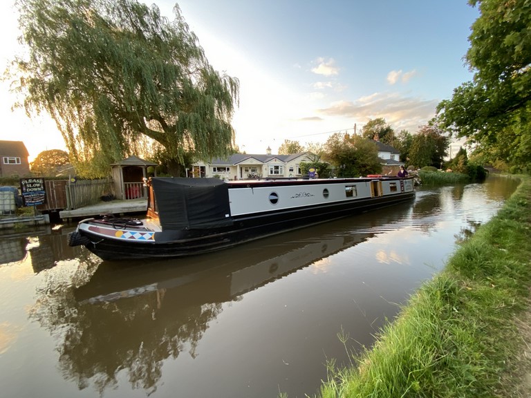 Shared narrow boat Dawn Treader