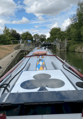 Shared narrow boat Dawn Treader